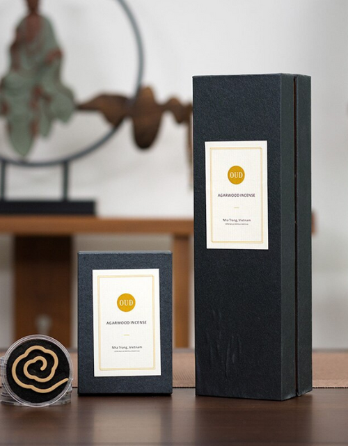 Load image into Gallery viewer, Natural Nha Trang Vietnam Agarwood Incense Coils by incenseocean
