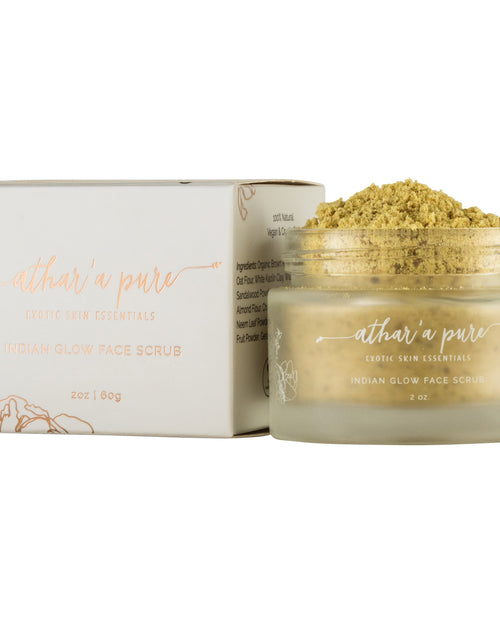 Load image into Gallery viewer, Indian Glow Face Scrub (Vegan, 100% Natural) by Athar'a Pure
