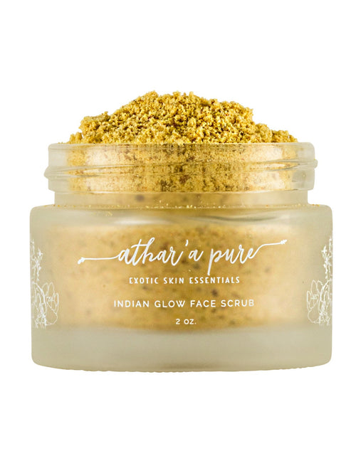 Load image into Gallery viewer, Indian Glow Face Scrub (Vegan, 100% Natural) by Athar'a Pure
