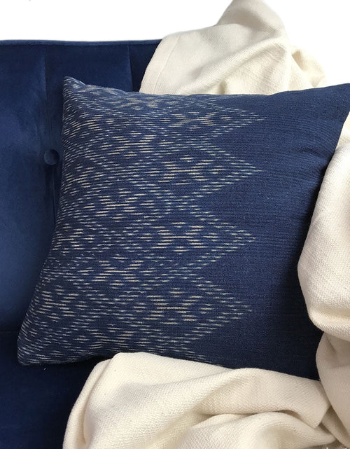 Load image into Gallery viewer, Indigo Diamond Pillow Cover by SLATE + SALT

