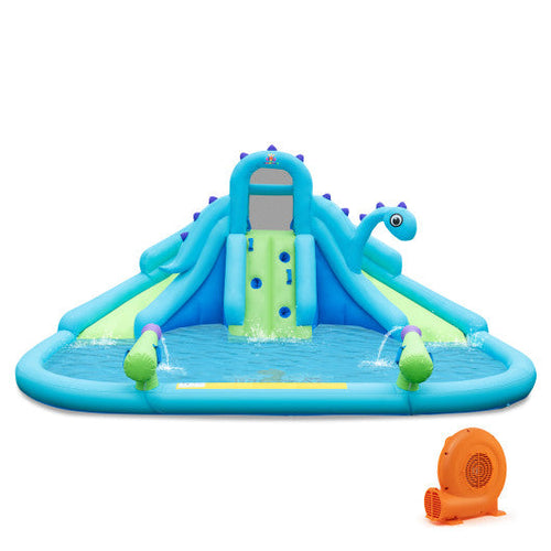 Load image into Gallery viewer, Inflatable Water Slide with Dual Slides and Large Splash Pool and Carry Bag (with 584W Blower)
