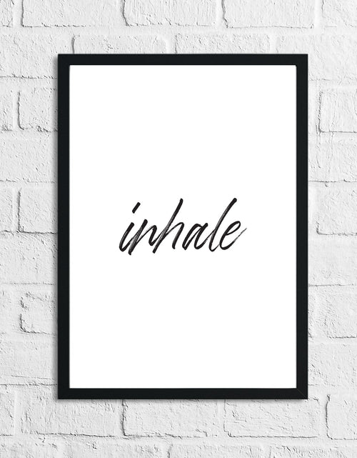 Load image into Gallery viewer, Inhale Exhale Set Of 2 Bedroom Simple Wall Decor Prints by WinsterCreations™ Official Store
