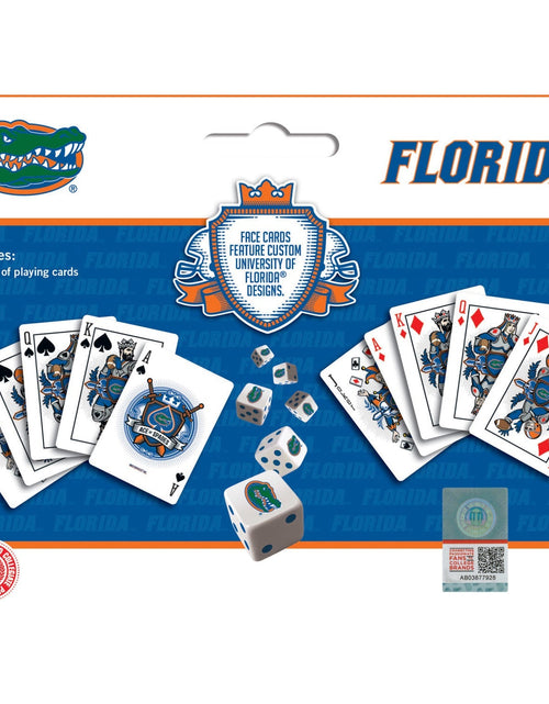 Load image into Gallery viewer, Florida Gators - 2-Pack Playing Cards &amp; Dice Set by MasterPieces Puzzle Company INC
