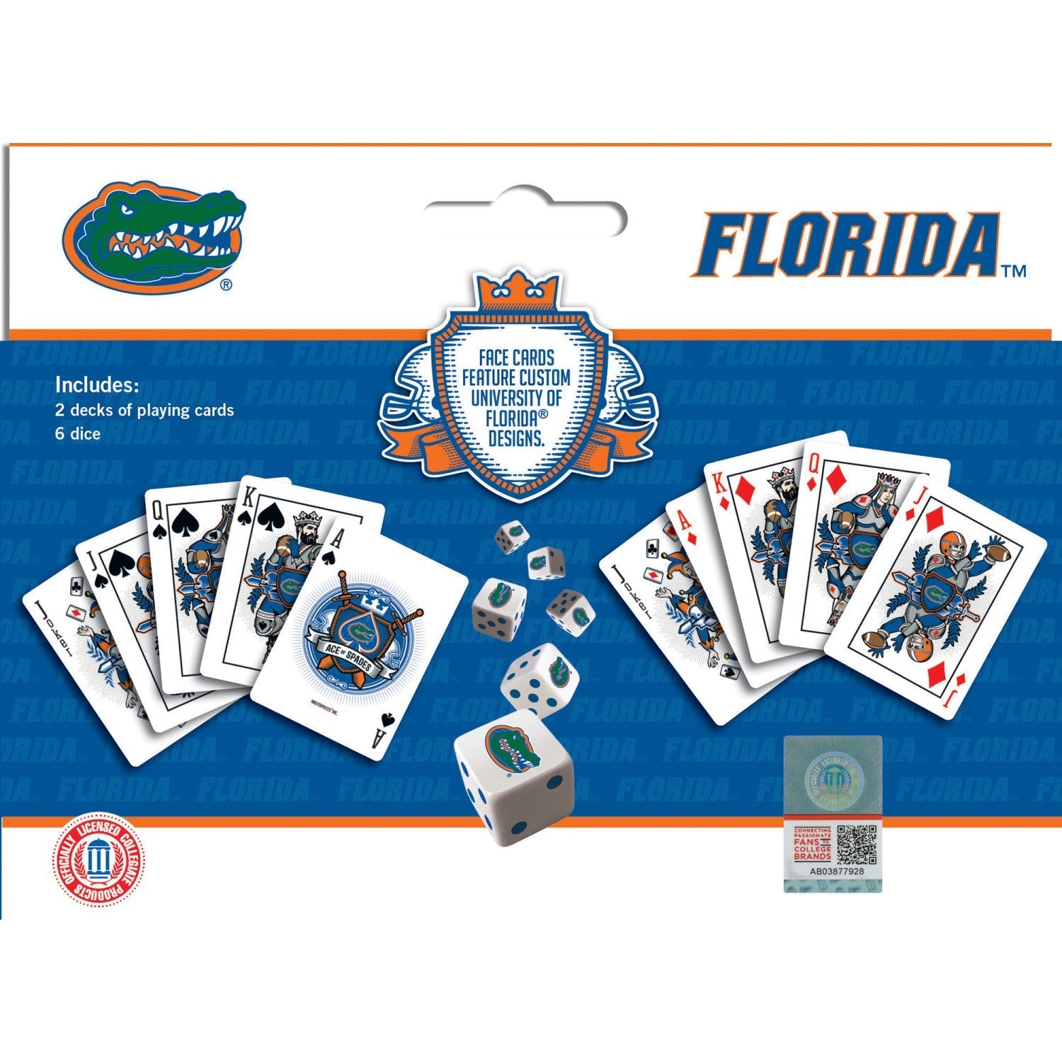 Florida Gators - 2-Pack Playing Cards & Dice Set by MasterPieces Puzzle Company INC