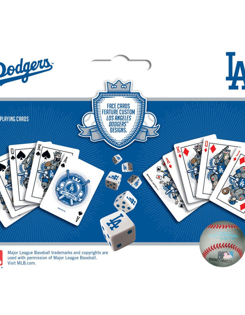 Load image into Gallery viewer, Los Angeles Dodgers - 2-Pack Playing Cards &amp; Dice Set by MasterPieces Puzzle Company INC
