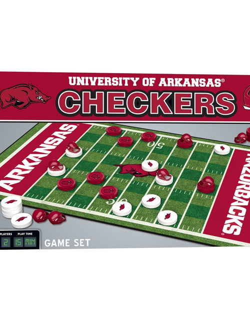 Load image into Gallery viewer, Arkansas Razorbacks Checkers Board Game by MasterPieces Puzzle Company INC
