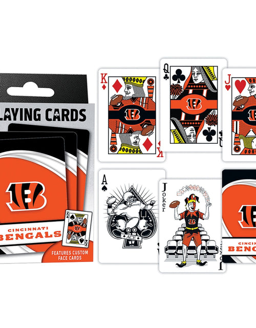 Load image into Gallery viewer, Cincinnati Bengals Playing Cards - 54 Card Deck by MasterPieces Puzzle Company INC
