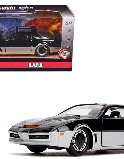 Load image into Gallery viewer, K.A.R.R. Black and Silver "Knight Rider" (1982) TV Series "Hollywood Rides" Series 1/32 Diecast Model Car by Jada
