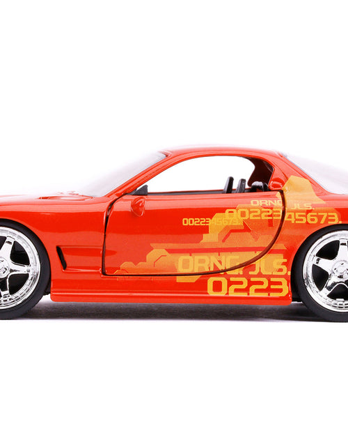 Load image into Gallery viewer, Orange Julius' Mazda RX-7 Orange Metallic with Graphics "Fast &amp; Furious" Series 1/32 Diecast Model Car by Jada
