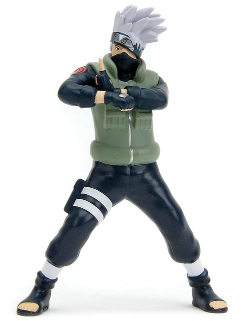 Load image into Gallery viewer, 1993 Mazda RX-7 Dark Blue with Green Hood and Kakashi Hatake Diecast Figure "Naruto Shippuden" (2009-2017) TV Series "Anime Hollywood Rides" Series 1/24 Diecast Model Car by Jada
