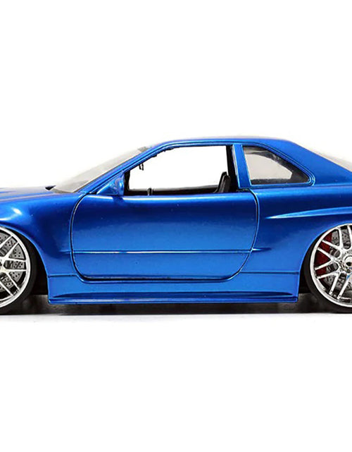 Load image into Gallery viewer, Brian's Nissan GTR Skyline R34 RHD (Right Hand Drive) Blue "Fast &amp; Furious" Movie 1/24 Diecast Model Car by Jada
