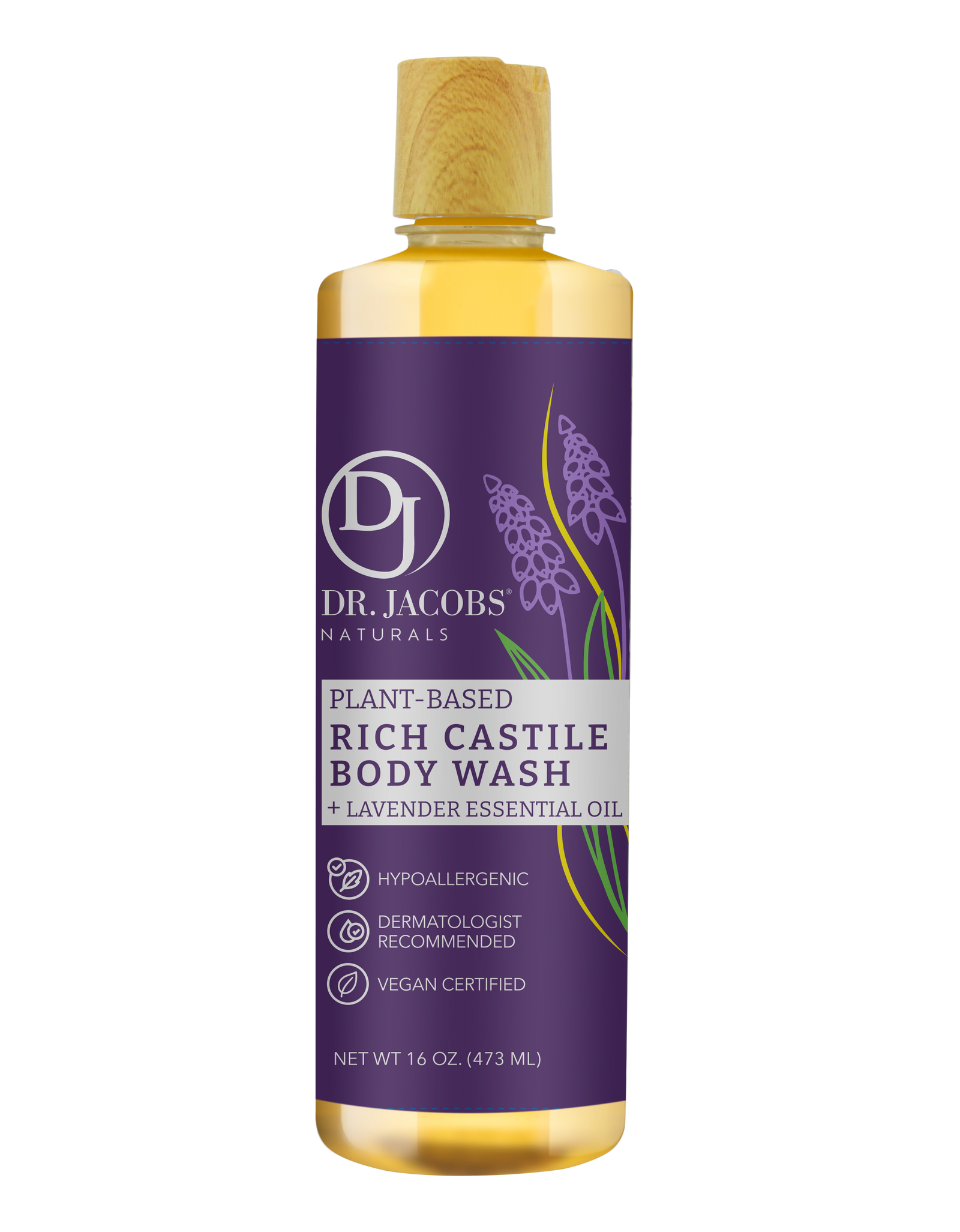 Lavender Castile Body Wash by Dr. Jacobs Naturals