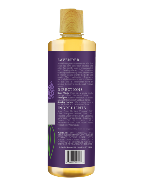 Load image into Gallery viewer, Lavender Castile Body Wash by Dr. Jacobs Naturals
