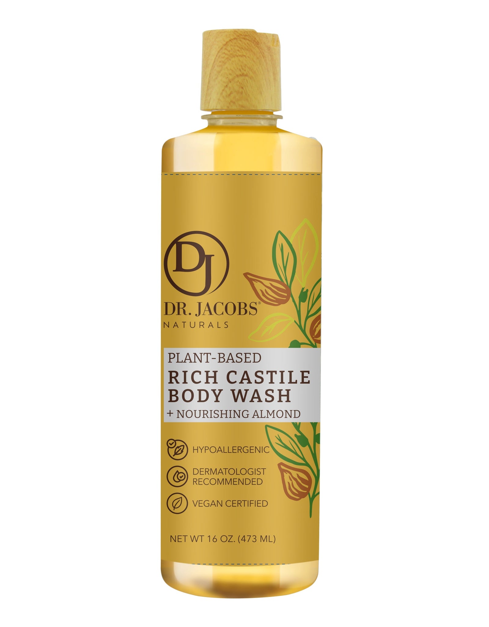 Almond Castile Body Wash by Dr. Jacobs Naturals