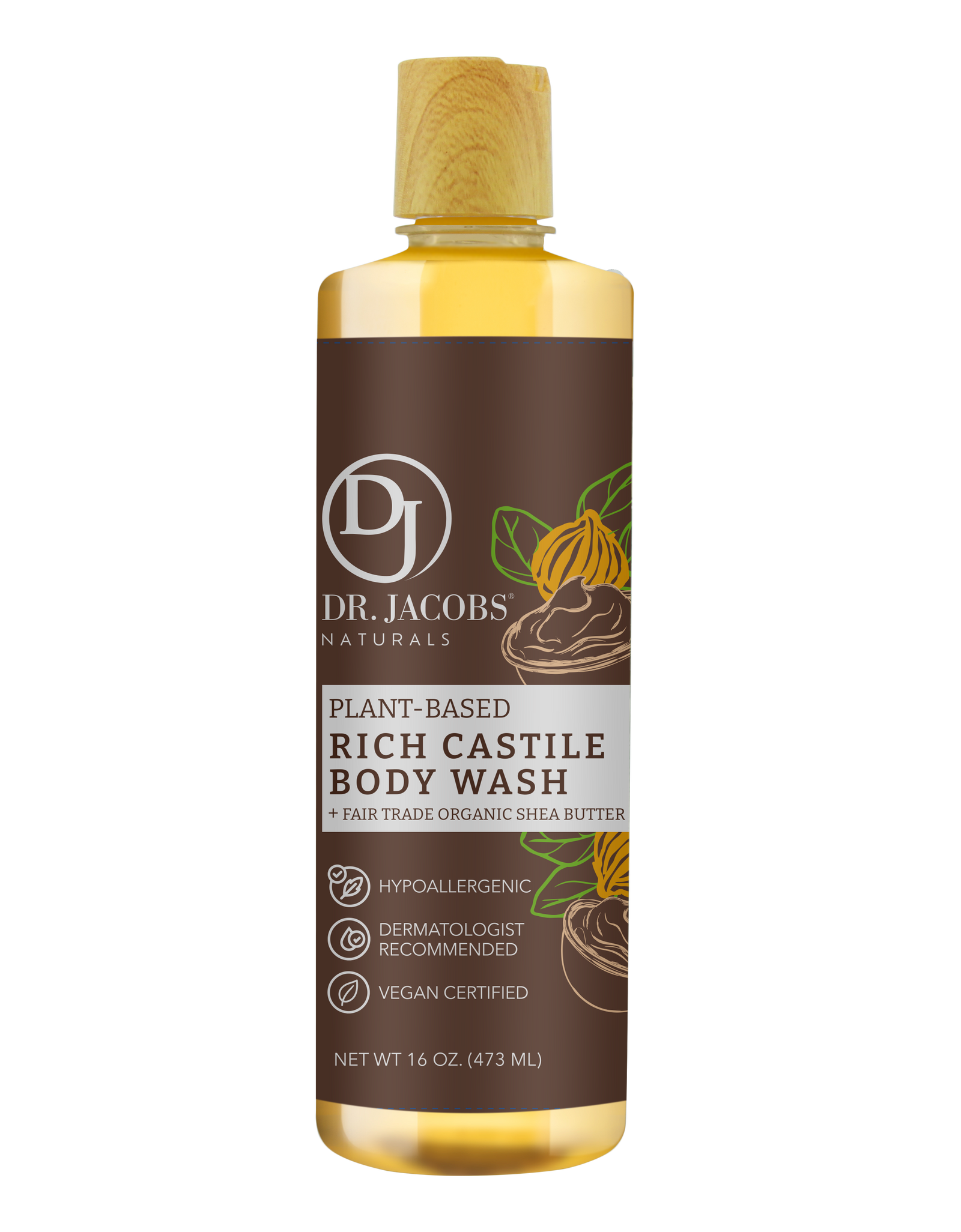 Shea Butter Castile Body Wash by Dr. Jacobs Naturals
