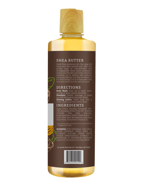 Load image into Gallery viewer, Shea Butter Castile Body Wash by Dr. Jacobs Naturals
