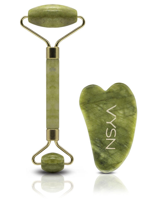 Load image into Gallery viewer, Jade Roller &amp; Gua Sha Gift Set
