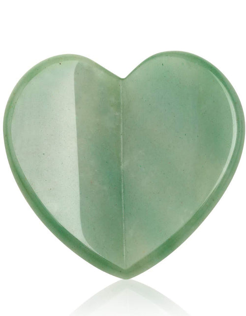 Load image into Gallery viewer, Jade Heart Facial Gua Sha Scraping Massage Tool by ZAQ Skin &amp; Body
