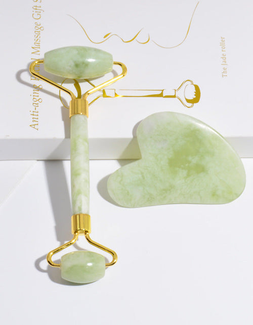 Load image into Gallery viewer, Jade Roller &amp; Gua Sha Gift Box by BeNat
