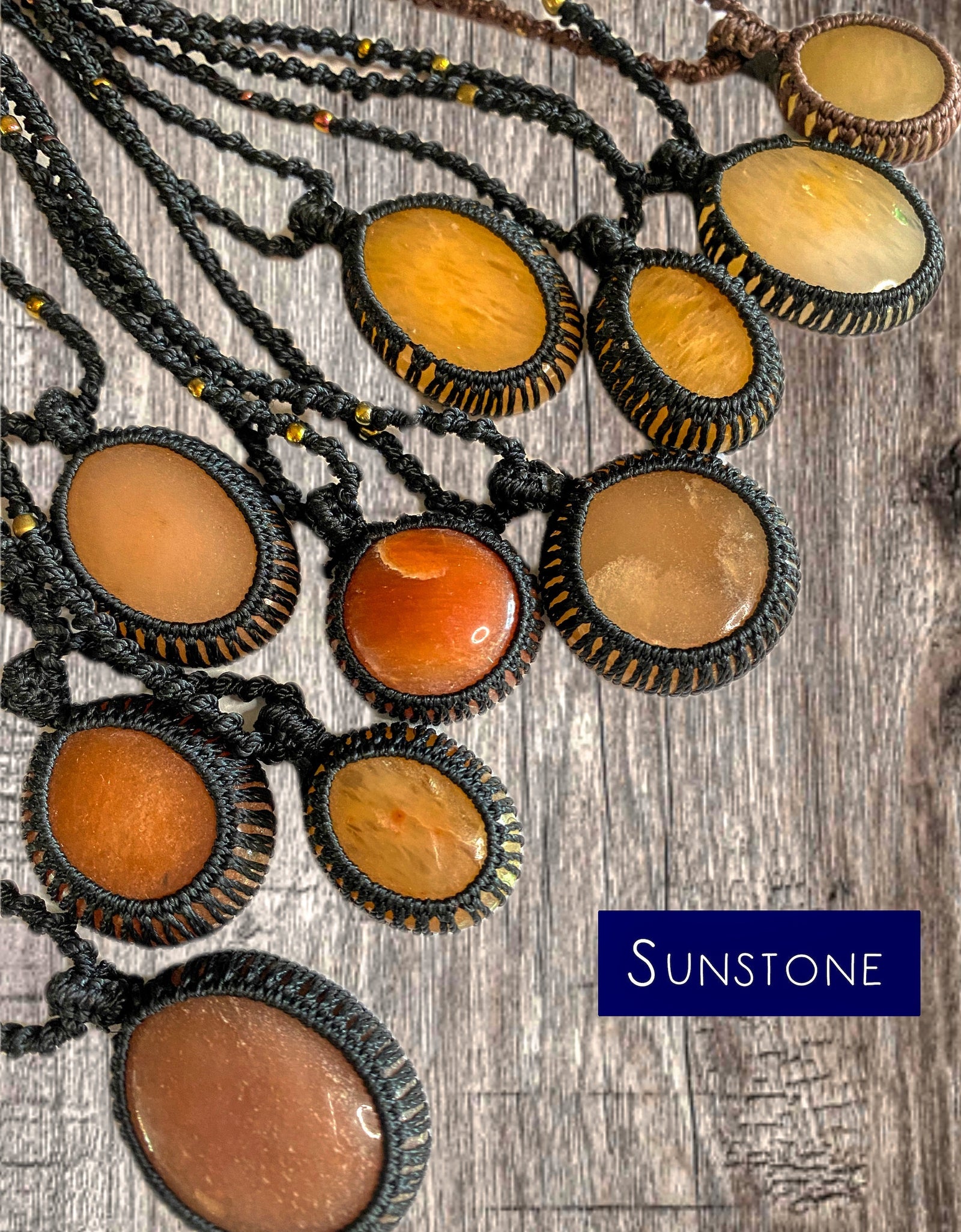 Assorted Semi Precious Stone Necklaces by Manifestie