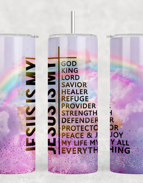 Load image into Gallery viewer, Jesus Is My |Skinny Tumbler|Optional Bluetooth Speaker| Speaker Color Varies by Rowdy Ridge Co
