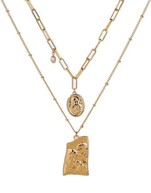 Load image into Gallery viewer, Jesus Pendant Layered Necklace by Hollywood Sensation®
