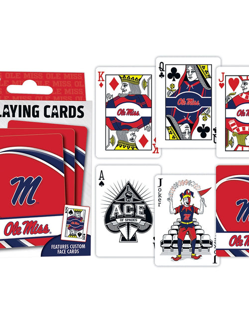 Load image into Gallery viewer, Ole Miss Rebels Playing Cards - 54 Card Deck by MasterPieces Puzzle Company INC
