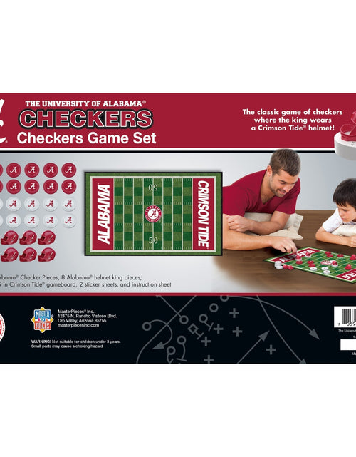 Load image into Gallery viewer, Alabama Crimson Tide Checkers Board Game by MasterPieces Puzzle Company INC
