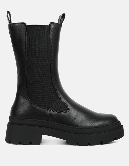 Load image into Gallery viewer, jolt elasticated gussets lug sole boots by London Rag
