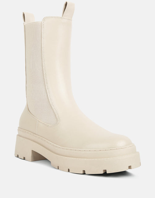 Load image into Gallery viewer, jolt elasticated gussets lug sole boots by London Rag
