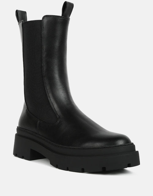 Load image into Gallery viewer, jolt elasticated gussets lug sole boots by London Rag
