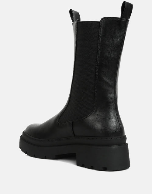 Load image into Gallery viewer, jolt elasticated gussets lug sole boots by London Rag
