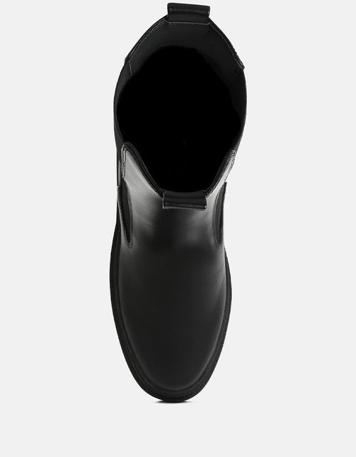 Load image into Gallery viewer, jolt elasticated gussets lug sole boots by London Rag
