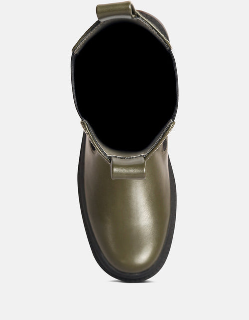 Load image into Gallery viewer, jolt elasticated gussets lug sole boots by London Rag
