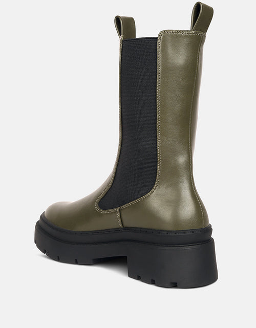 Load image into Gallery viewer, jolt elasticated gussets lug sole boots by London Rag
