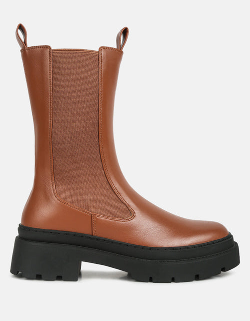 Load image into Gallery viewer, jolt elasticated gussets lug sole boots by London Rag

