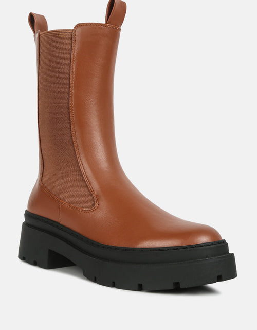 Load image into Gallery viewer, jolt elasticated gussets lug sole boots by London Rag
