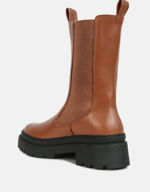 Load image into Gallery viewer, jolt elasticated gussets lug sole boots by London Rag

