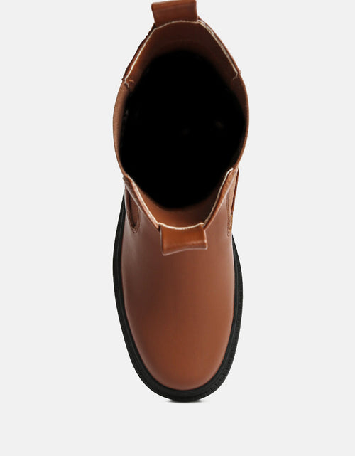 Load image into Gallery viewer, jolt elasticated gussets lug sole boots by London Rag
