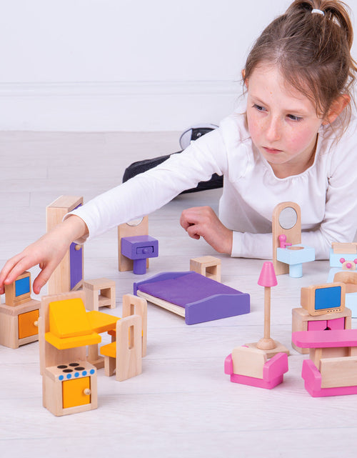 Load image into Gallery viewer, Heritage Playset Doll Furniture Set by Bigjigs Toys US
