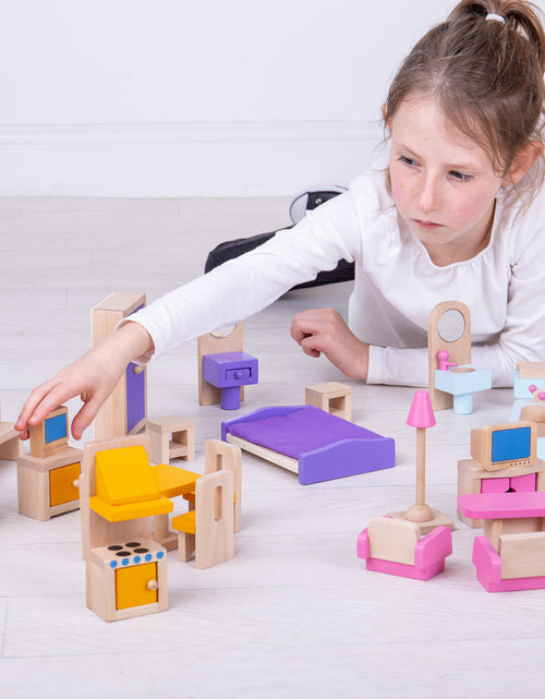 Load image into Gallery viewer, Heritage Playset Doll Furniture Set by Bigjigs Toys US
