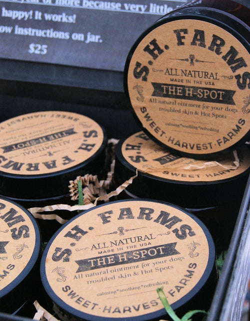 Load image into Gallery viewer, H-Spot Ointment -Steroid FREE - Soothe those wicked Hot Spots! by Sweet Harvest Farms
