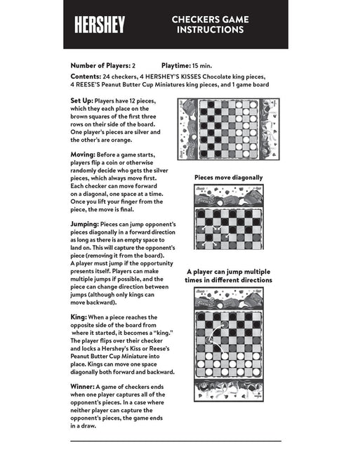 Load image into Gallery viewer, Hershey's Kisses vs Reese's Checkers Board Game by MasterPieces Puzzle Company INC
