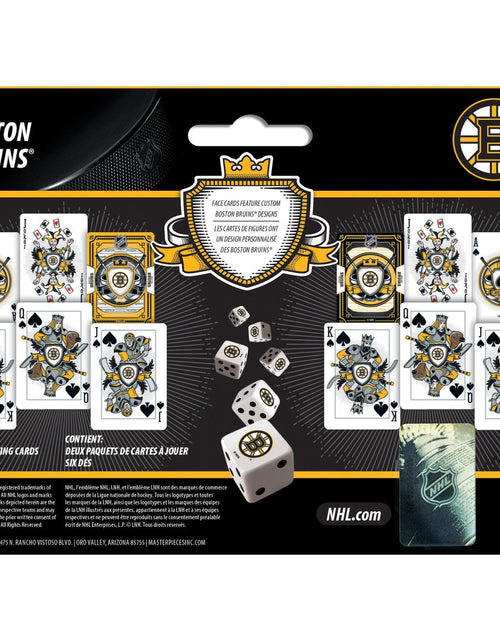 Load image into Gallery viewer, Boston Bruins - 2-Pack Playing Cards &amp; Dice Set by MasterPieces Puzzle Company INC
