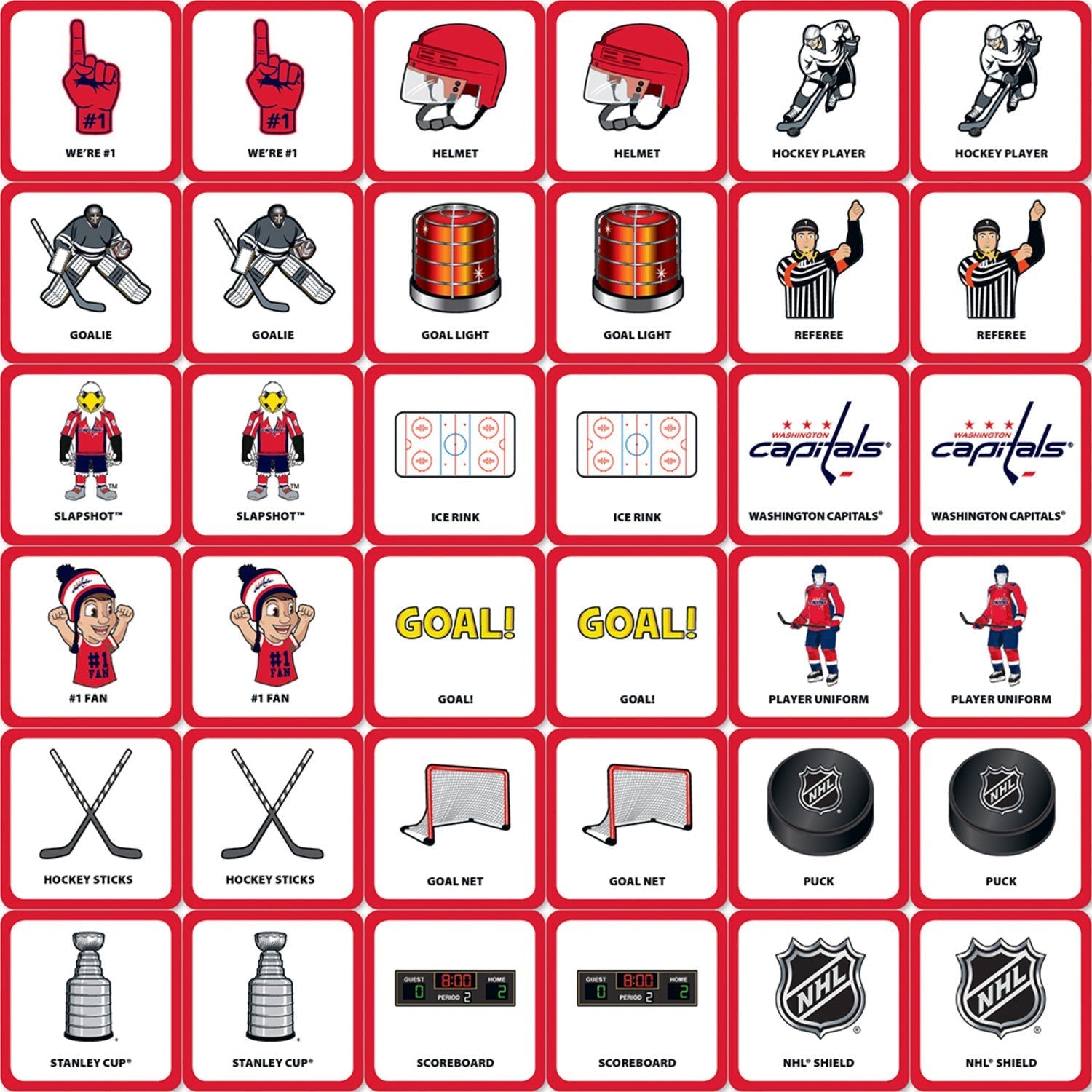 Washington Capitals Matching Game by MasterPieces Puzzle Company INC