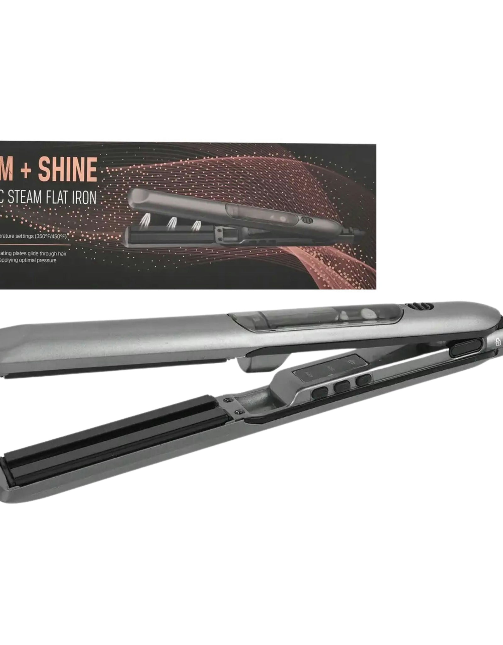 Steam + Shine 1" Ceramic Steam Flat Iron