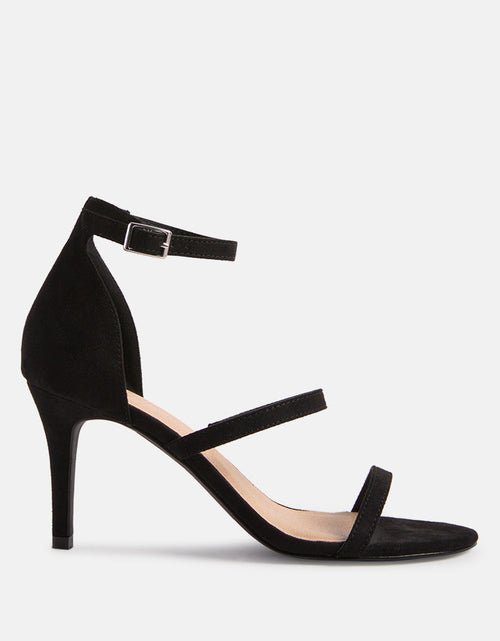 Load image into Gallery viewer, kazaki mid heel ankle strap sandals by London Rag
