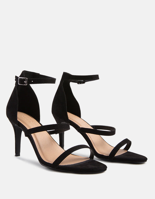 Load image into Gallery viewer, kazaki mid heel ankle strap sandals by London Rag
