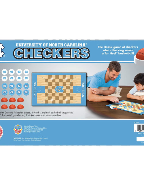 Load image into Gallery viewer, UNC Tar Heels Checkers Board Game by MasterPieces Puzzle Company INC
