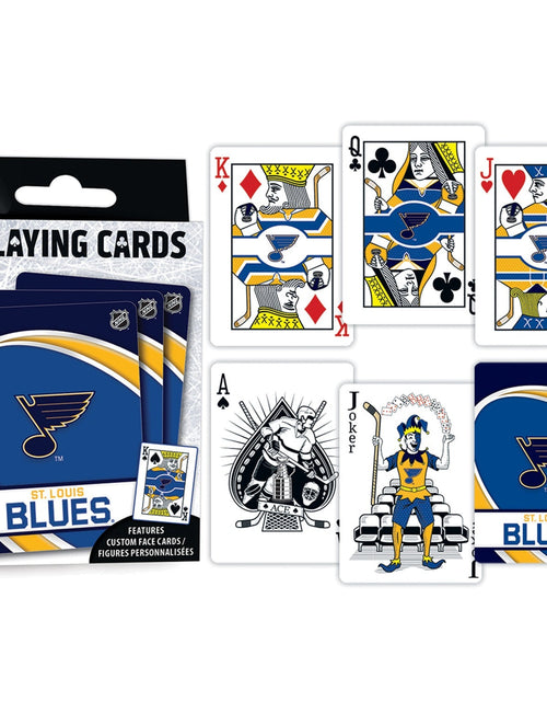 Load image into Gallery viewer, St. Louis Blues Playing Cards - 54 Card Deck by MasterPieces Puzzle Company INC
